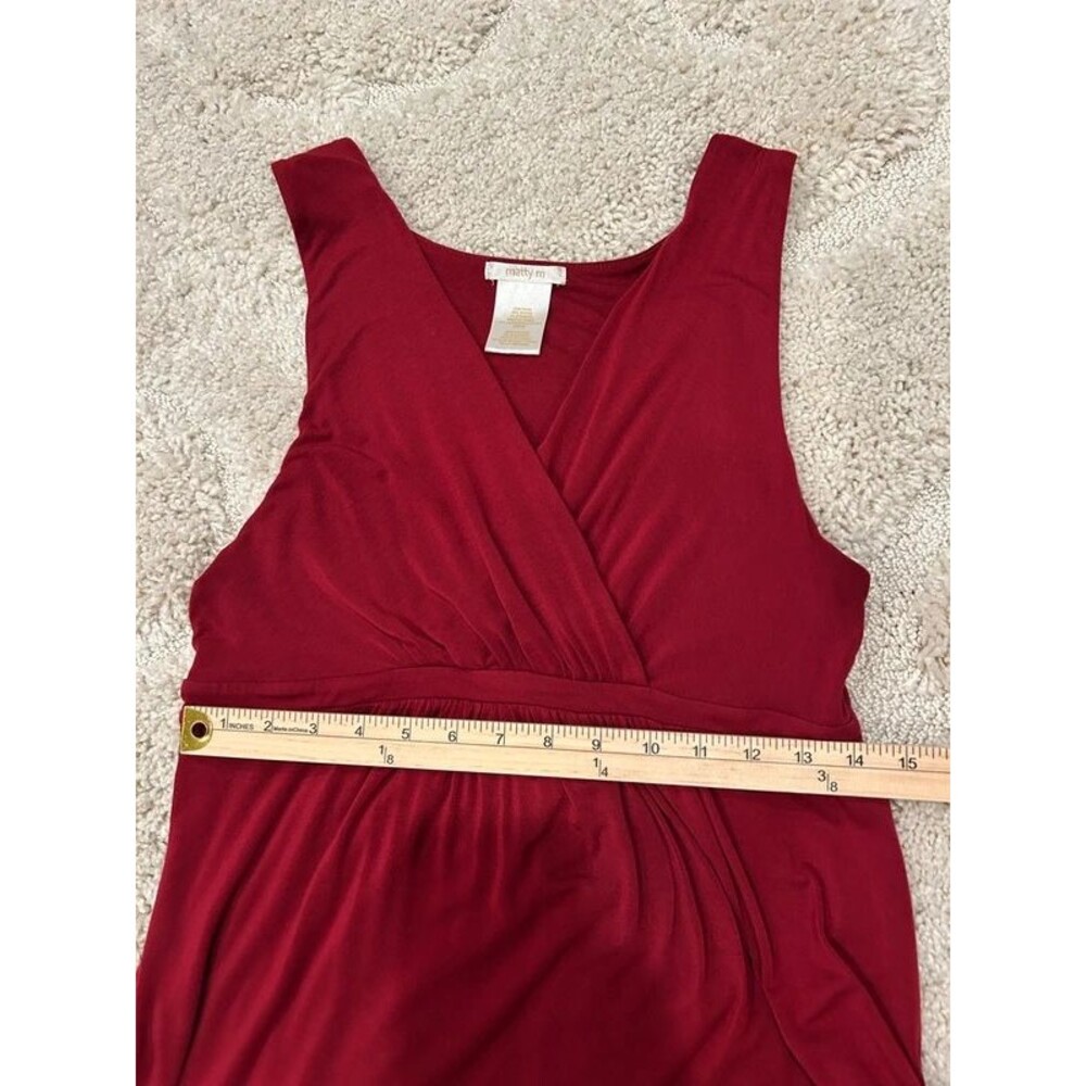 Matty M Red Sleeveless Maxi Dress, Size M - Picture 6 of 8